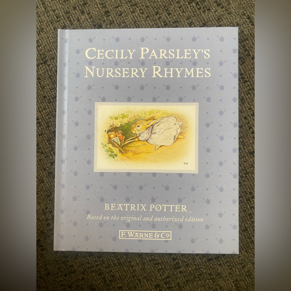 🥕6/$20 Beatrix Potter Nursery Rhymes Book - Blue
